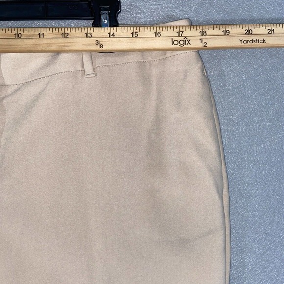 Chicos Pants Womens 2R Beige Pockets Belt Loop High Rise Business Casual - Picture 3 of 14